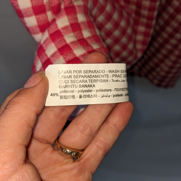 Zara Hot Pink Gingham Sheath Dress Size Medium - Picture 10 of 10